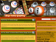 Tablet Screenshot of bingoonlinegambling.com